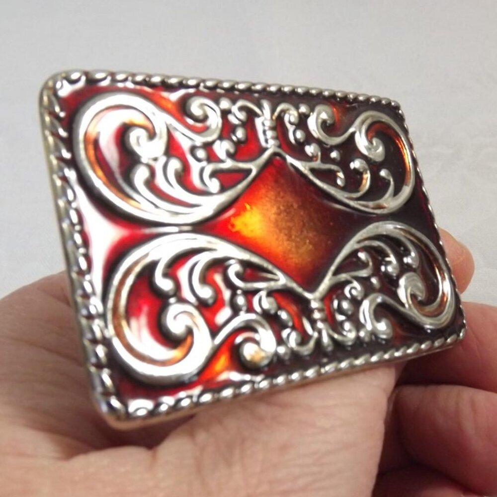 Vintage Ornate Mini Belt Buckle